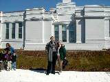 Dan Dorrough; Ruth Bennett McDougal Dorrough; Friends Family Trips Day Mormon Temple